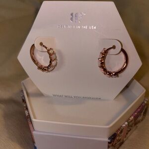 Rose Gold Hoop Earrings